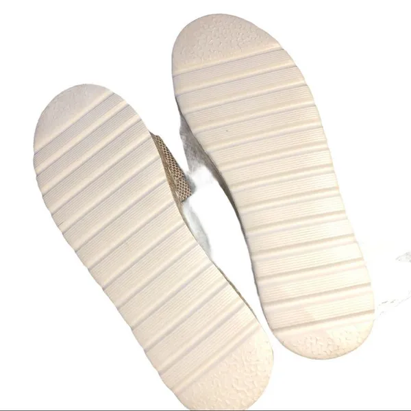 Nwot!Awesome burlap look slip on sandals - Image 6