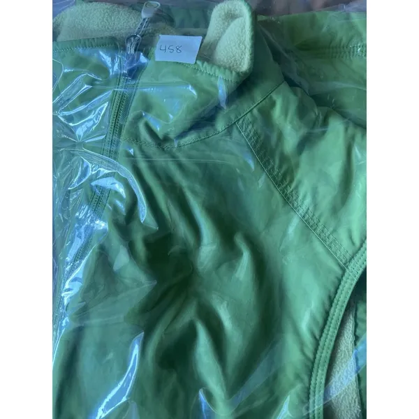 LL Bean Fleece Insulated Vest Women's Large Green Full‎ Zip Zip Pockets - Image 6