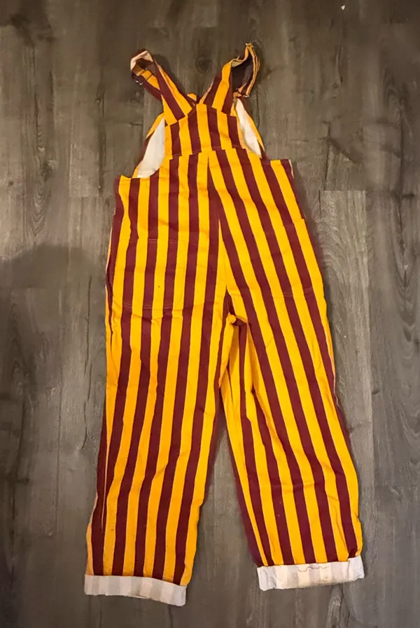 Gold and Maroon Game Bibs Overalls - Image 2