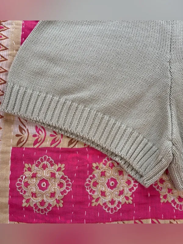 NWT‎ CHARLIE HOLIDAY Blanche High-Rise Organic Cotton Knit Shorts in Sage, Small - Image 5
