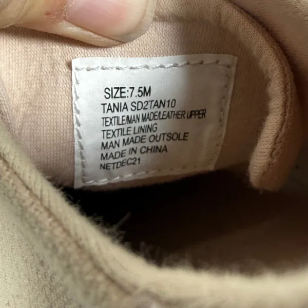 Splendid Tania Tan Peach Canvas Low Top‎ Sneakers SD2TAN10 Womens 7.5M - Image 2