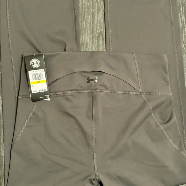Under Armour Womens Compression 
Tights Workout Pants Gray Size Medium - Image 3
