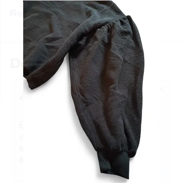 FREE PEOPLE Sleeves Like These Pullover in Black Size S/P. Oversized - Image 4