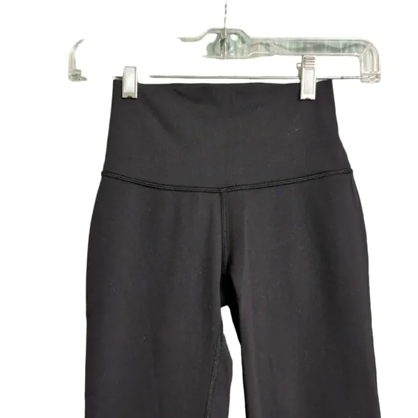 Lululemon Black Groove Nulu High-Waisted Flared Yoga Activewear Pants Size 2 - Image 2
