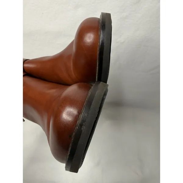 Ecco Sartorelle 25 Mid Ankle Boot Cognac Brown Leather Women Sz 40/9-9.5 Comfort - Image 10