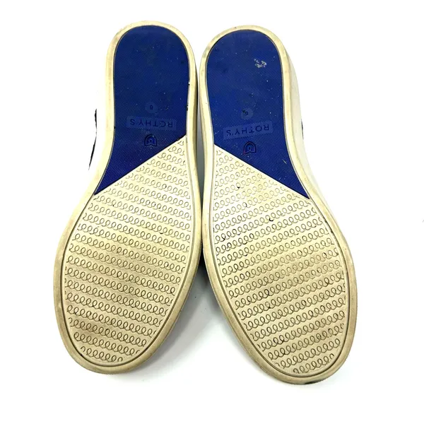 Rothy's Size 6 Slip-Ons Black w/ White Soles Knit Texture Comfortable‎ - Image 8