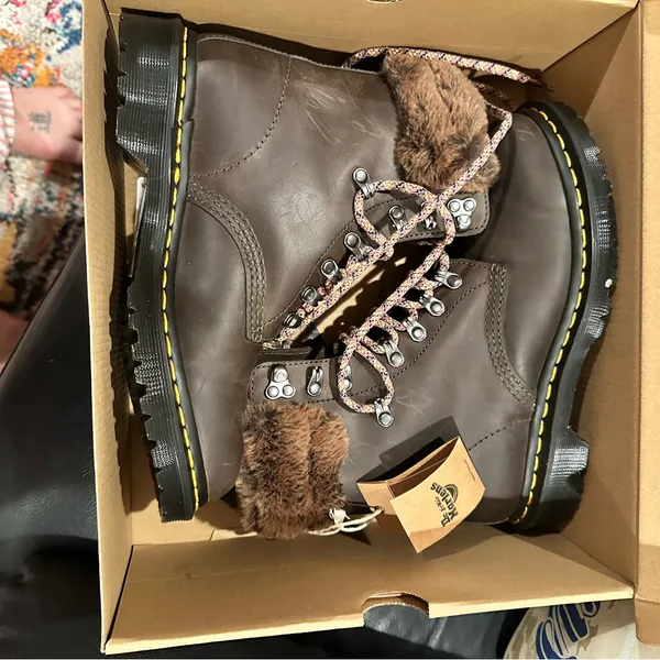 Dr Martens Brown Serena Hiking Casual Boots 8 - Image 7