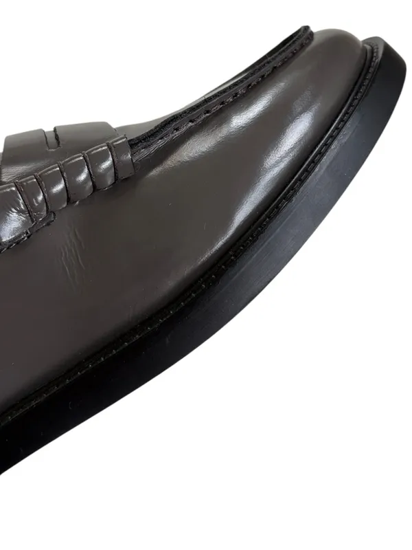 Like New Steve Madden Leather Madison Loafers Grey Size 8 - Image 5