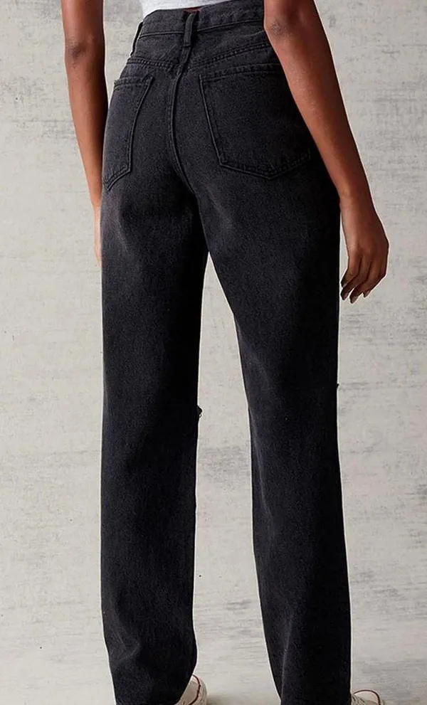 PacSun eco black distressed dad jeans - Image 5