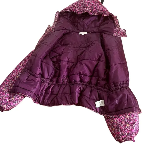 LOVESHACKFANCY MODENA JACKET purple Pink Floral XS - Image 4