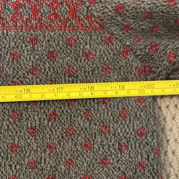 Woolrich Vintage Winter Holiday Lambswool & cotton Sweater size medium - Image 7