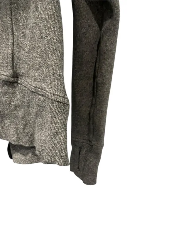 Lululemon Scuba Full Zip Hoodie Classic Fit Heathered Gray Jacket Size 4 Stretch - Image 13