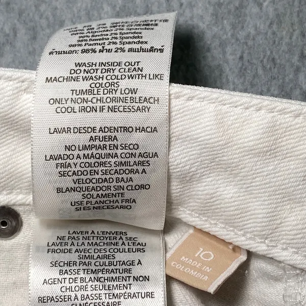 Michael Kors Skinny Jeans Women Size 10 White Stretch Denim Mid Rise Casual‎ EUC - Image 8