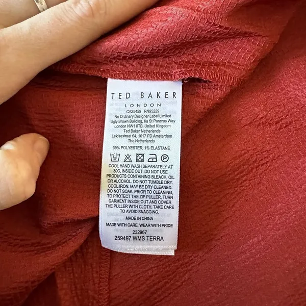 NWT Ted Baker Terra Asymmetric Midaxi Skirt, Size0 (USA size 2) - Image 7