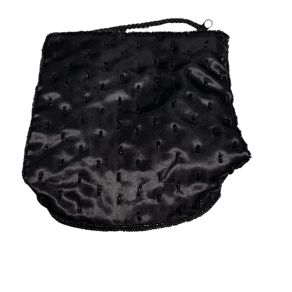 Elegant Black Beaded Evening Bag - Image 2
