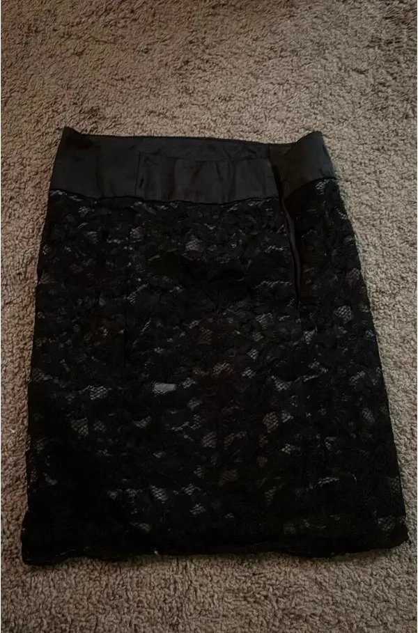 Lace skirt Black - Image 2