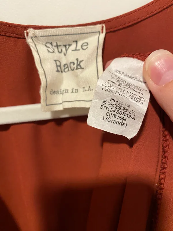 These Three Boutique Orange Rust Cardigan - Image 3