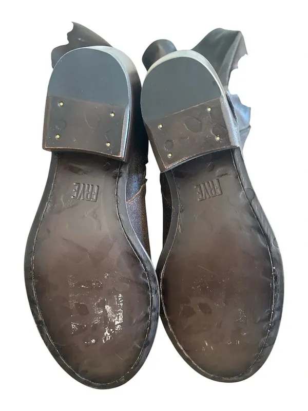 Frye Ladies Carson Piping Chocolate Tall Western Boots FR41360-CHOC, 7.5, NWOT - Image 8