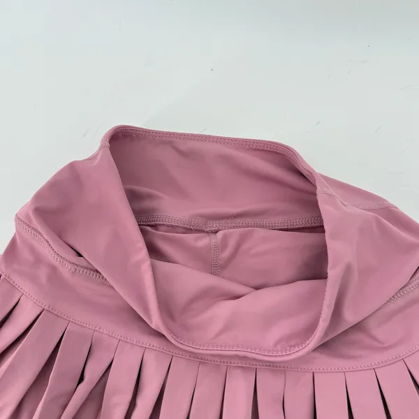 Gold Hinge Pleated Tennis Skirt Skort Dusty Pink Women XS Pickleball Preppy - Image 2