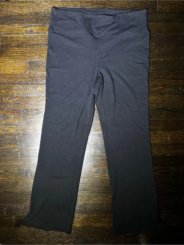 NWT Sonoma Black Bootcut Legging Yoga Pants XL High Rise - Image 3