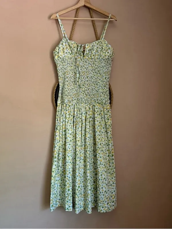 Free People Lavender Daze Days Midi Smocked Dress - Image 7