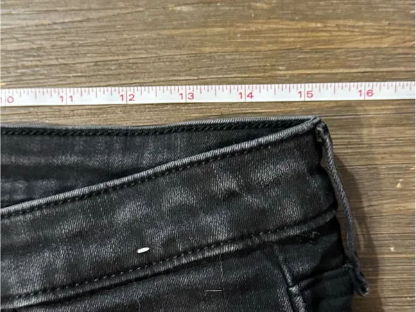 Abercrombie & Fitch Black High Rise Distressed Skinny Jeans - Image 6