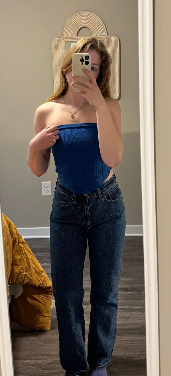 Glassons Blue tube top - Image 2