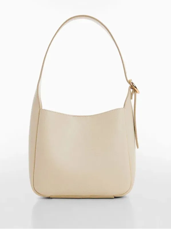 Mango MNG ivory Cream Shoulder Bag - Image 3