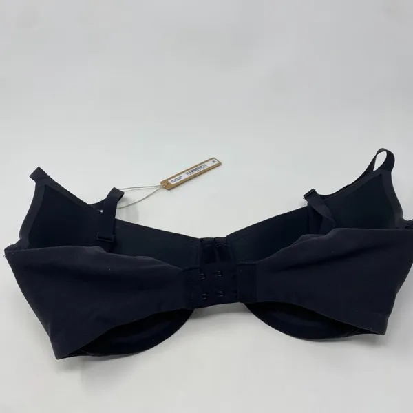 SKIMS Fits Everybody Scoop Plunge Bra BR-UWR-1997 Onyx‎ Size 32DD - Image 4