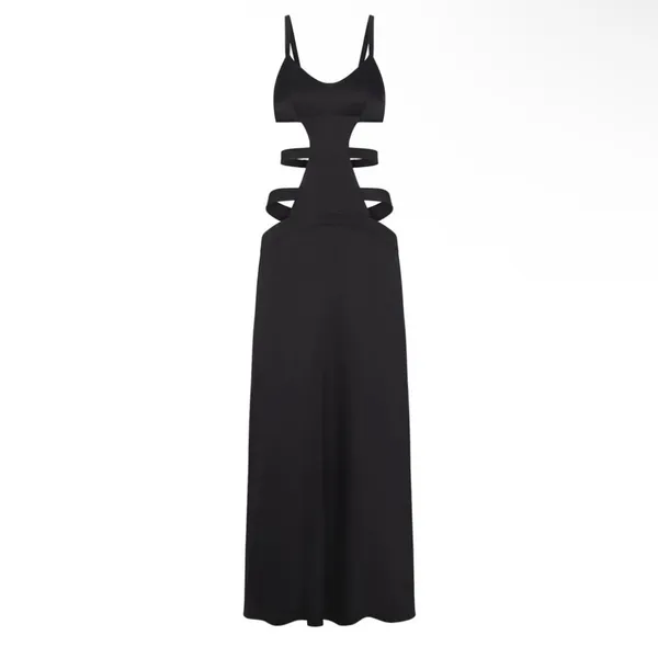 NWT‎ SKIMS Sand Washed Silk Strappy Cut Out Slip Dress Back Sz Large - Image 5