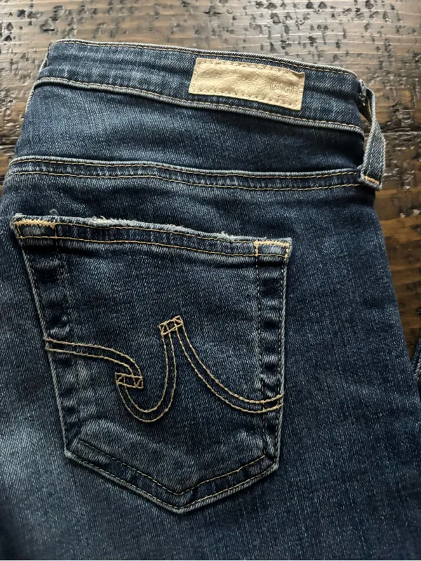 AG Adriano Goldschmied The‎ Legging Ankle Jeans Raw Hem Size 25R - Image 3