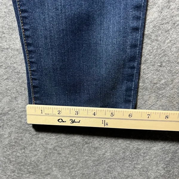 INC Denim Straight Leg Crop Jeans Dark Wash Mid Rise Stretch‎ Womens 6P Petite - Image 4