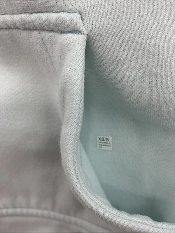 lululemon athletica Light Blue Hooded Half-Zip Cropped Jacket 1133 - Image 5