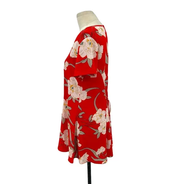 Show Me Your Mumu Bennett Babydoll Dress Southern Red Pebble Floral Size‎ Small - Image 6