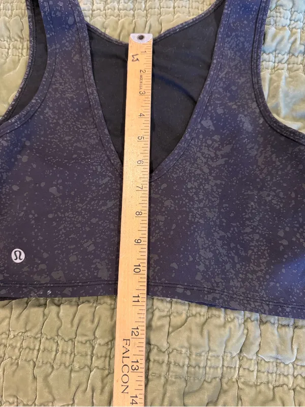 lululemon x Peloton bra top Navy Speckled Workout Yoga Cycling Athleisure Wear! - Image 6