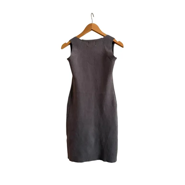 Princess Polly Mini Dress Women S/M Grey Excellent Ribbed Knit Sweetheart Corset - Image 2