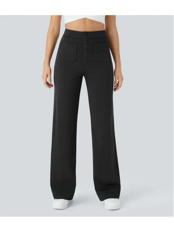 Halara DayStretch High Waisted Pockets Straight Leg Casual Women's Size XL Tall - Image 7