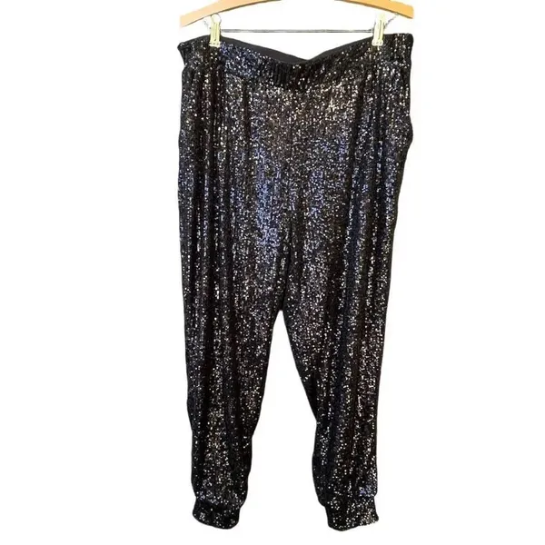 Cable & Gauge size L sequined lined joggers. - Image 3