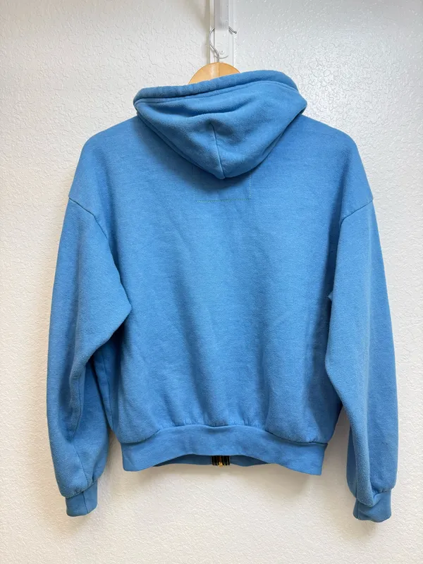 Blue smiley face aviator nation zip Sz XS - Image 6