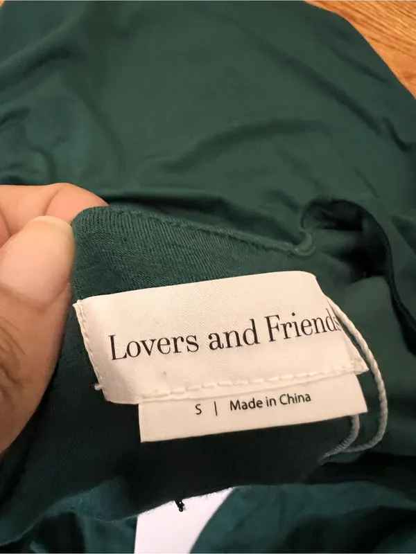 Lovers + Friends Sundance Deep Green Twist-Front Maxi Dress - V-Neck Long NWT - Image 4