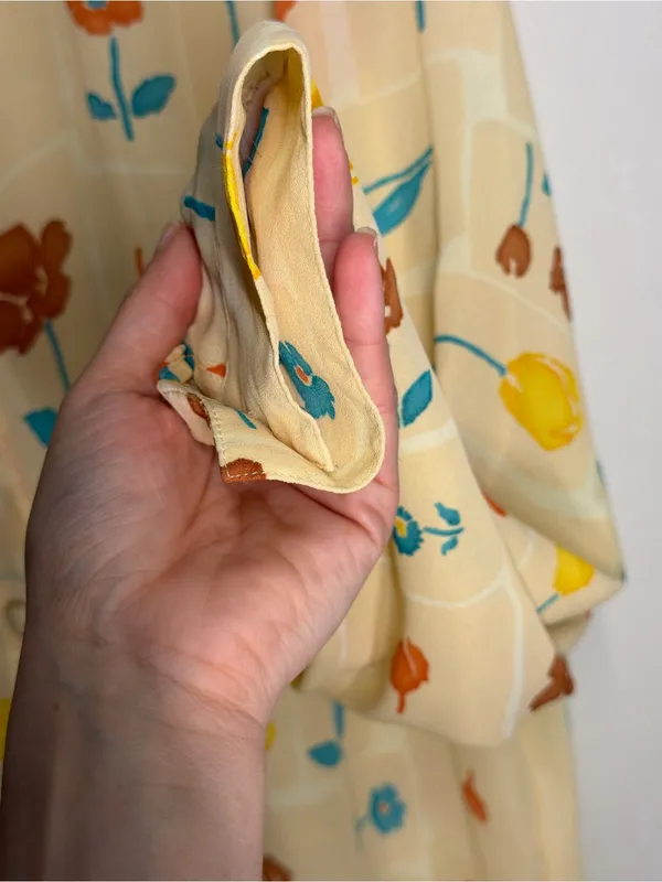 90s Vintage Beverly Rose Floral Button Up Blouse Retro Mod‎ Scandinavian - Image 6