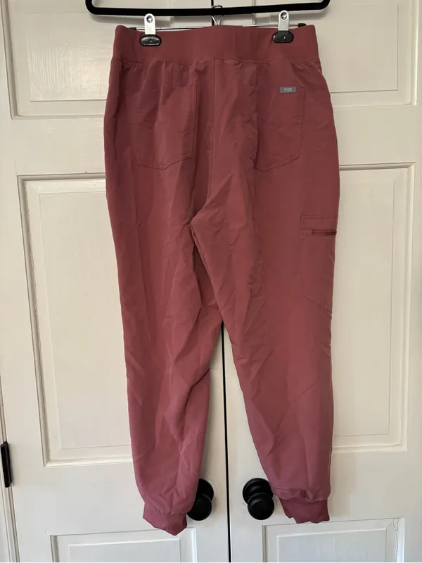 Figs Zamora Joggers Mauve Dusty Rose Jogger Scrub Pants Size Large Petite Scrubs - Image 6