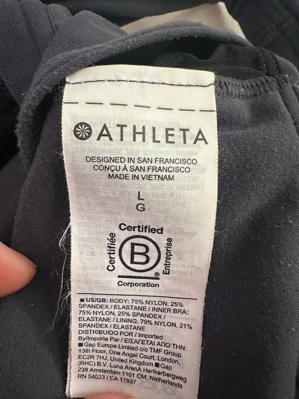Athleta Transcend V-Neck Crop Sports Bra - Image 2