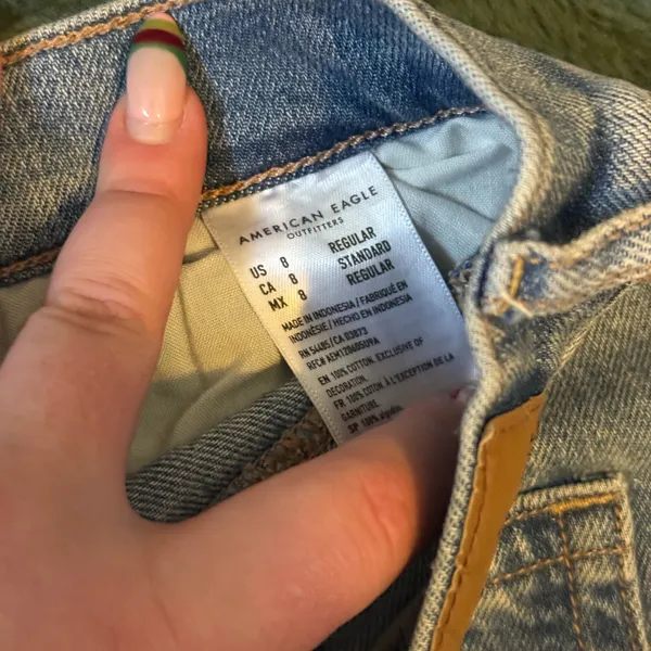 American Eagle blue baggy jeans - Image 4