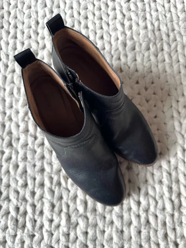 Madewell The Brenner Boot, Black Leather - 7.5 - Image 6