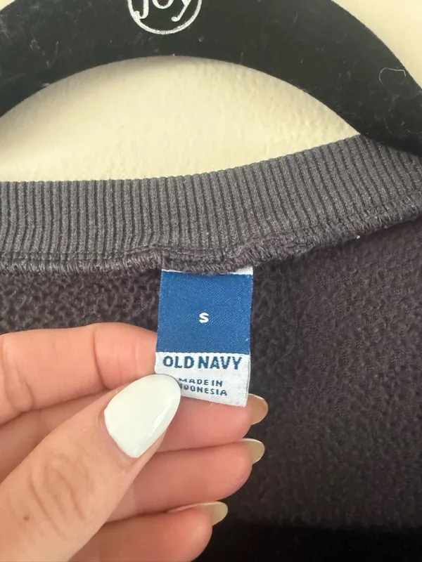 Old Navy grey Long Sleeve fleece Romper Jumpsuit - Image 2