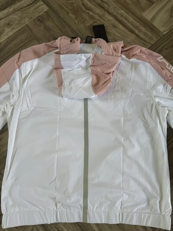 Alphalete Women’s EXP Tech Windbreaker- Himalayan Pink, Size XL - Image 10