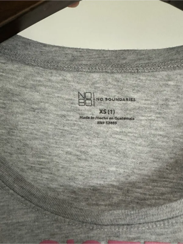 No Boundaries Sister Squad Gray Crewneck Cotton Tee XS - Image 7