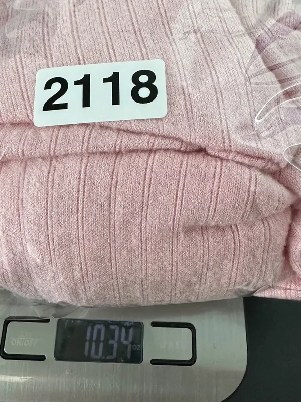 LOFT Womens Large Ribbed Side-Ruched Long Sleeve Knit Top Pink Super Soft Fitted - Image 8