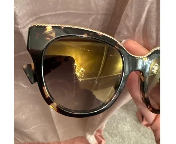 Marc Jacobs Brown Tortoise Gradient 165/S Twisted Temple Cat Eye Sunglasses - Image 13